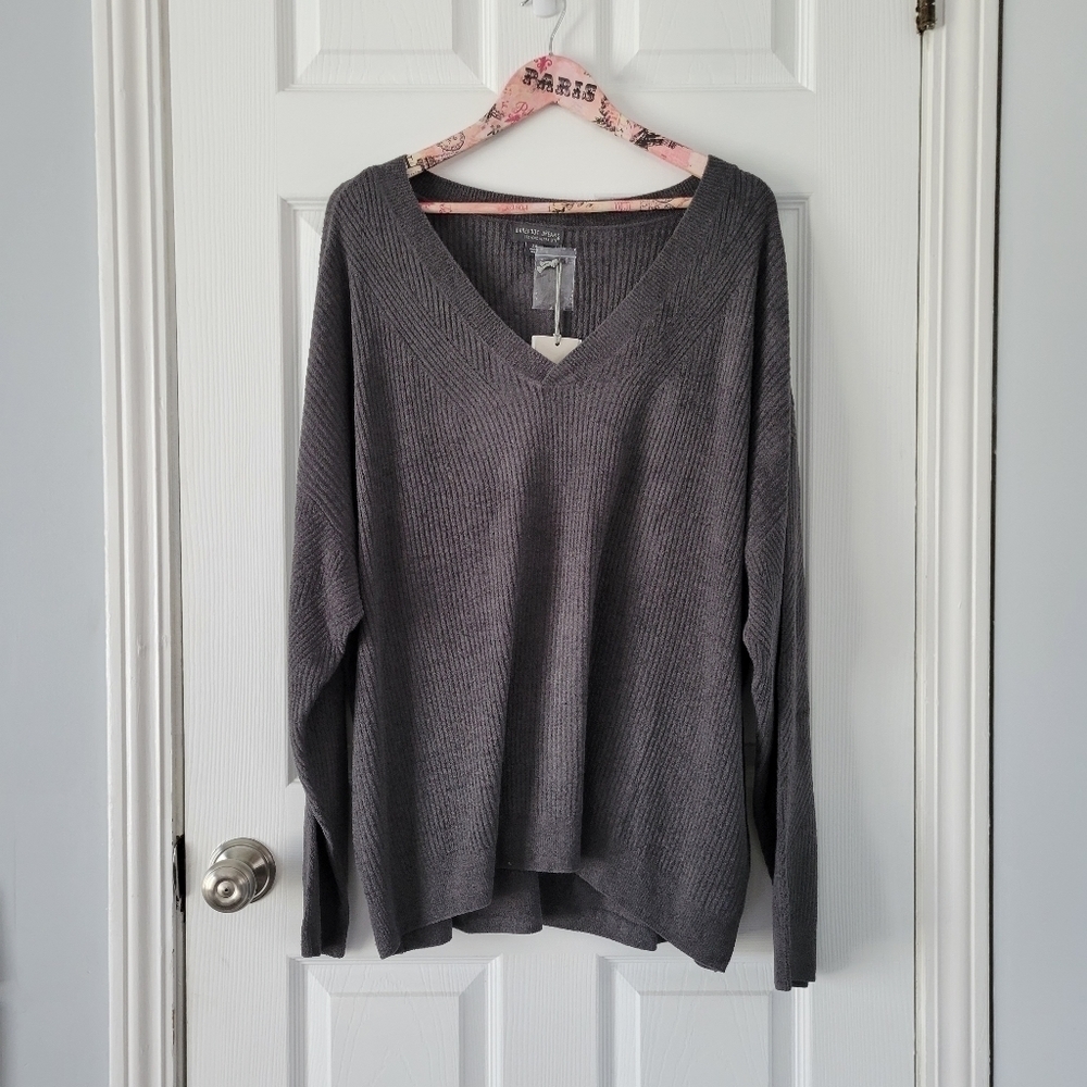 Barefoot Dreams CozyChic Ultra Lite Pointelle Rib V-Neck Pullover